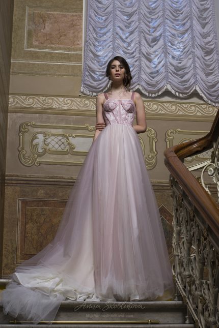Pic 1: Wedding dress with designer Solstiss lace corset