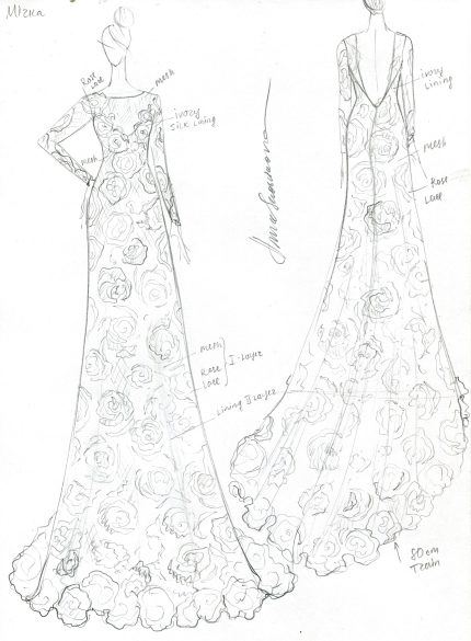 Backless wedding dress - Anna Skoblikova