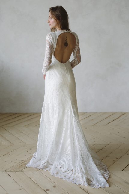 Hippie Wedding Dress in Boho Style - Leoni by Anna Skoblikova