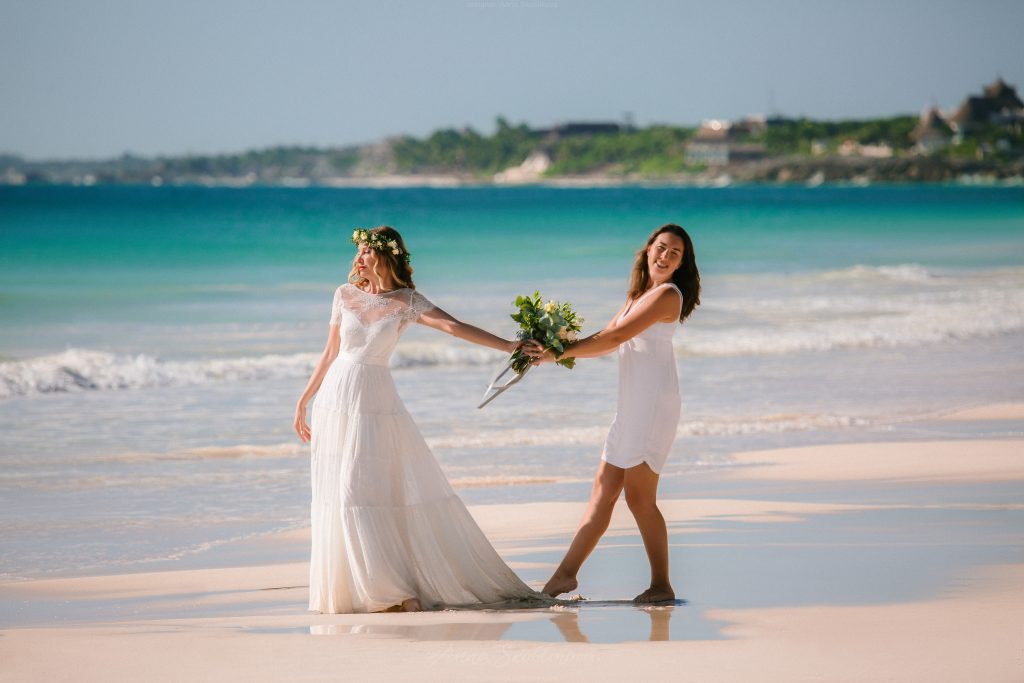 Short sleeve boho wedding dress custom - 0203 / Anna Skoblikova | Photo 6