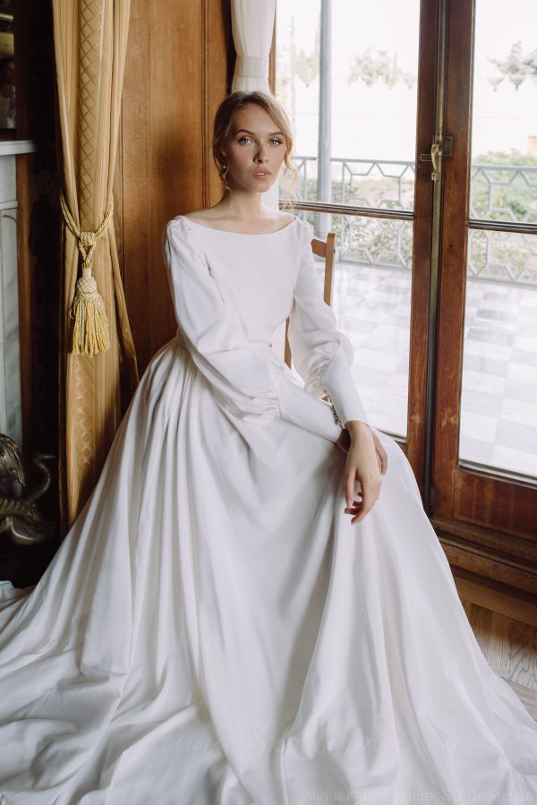 Crepe wedding dress - Nevada  Anna Skoblikova  0180 | Photo 7