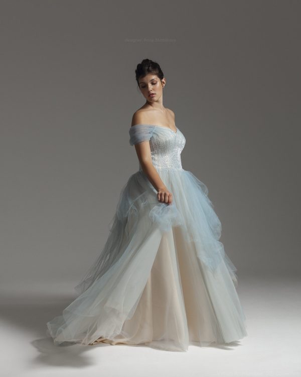 Blue Plus size wedding dress | Photo 1 | Anna Skoblikova